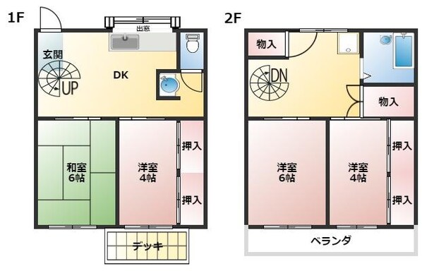 川内駅 徒歩29分 1-2階の物件間取画像